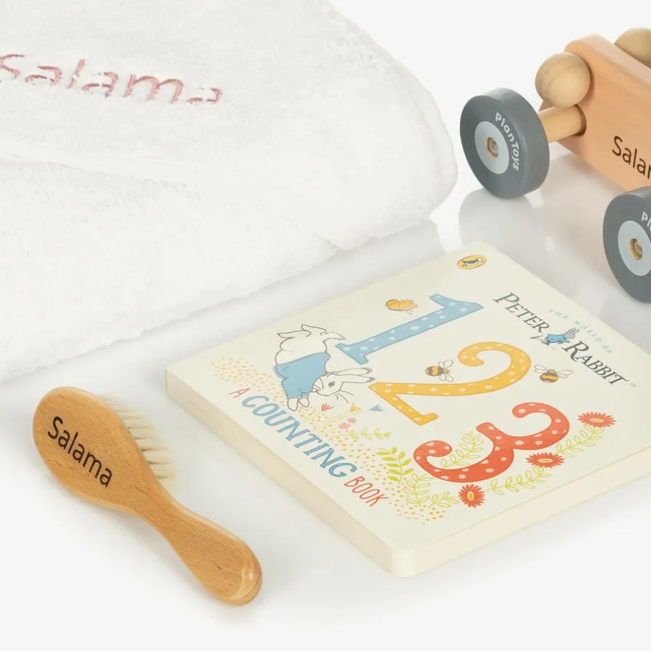 The Baby Gifting Company Pink Personalised Lullaby Hamper New