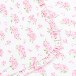Kissy Kissy Pink Pima Cotton Heavenly Hydrangeas Blanket (73cm) Sale
