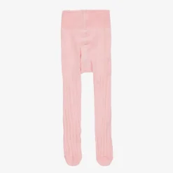 Falke Pink Ribbed Cotton Baby Tights New