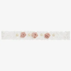 Cute Cute Pink Rose & Pearl Headband Best