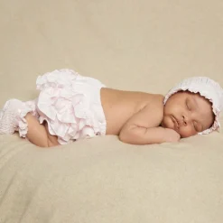 Sarah Louise Pink Smocked Baby Booties New