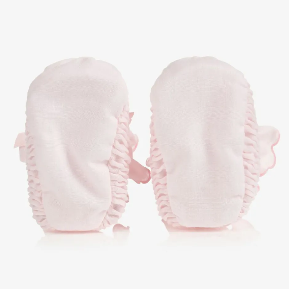 Sarah Louise Pink Smocked Baby Booties New