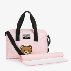 Moschino Baby Pink Teddy Bear Baby Changing Bag (40cm)