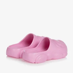 Moschino Kid-Teen Pink Teddy Bear Clogs Online