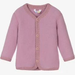 Joha Pink Thermal Wool Cardigan