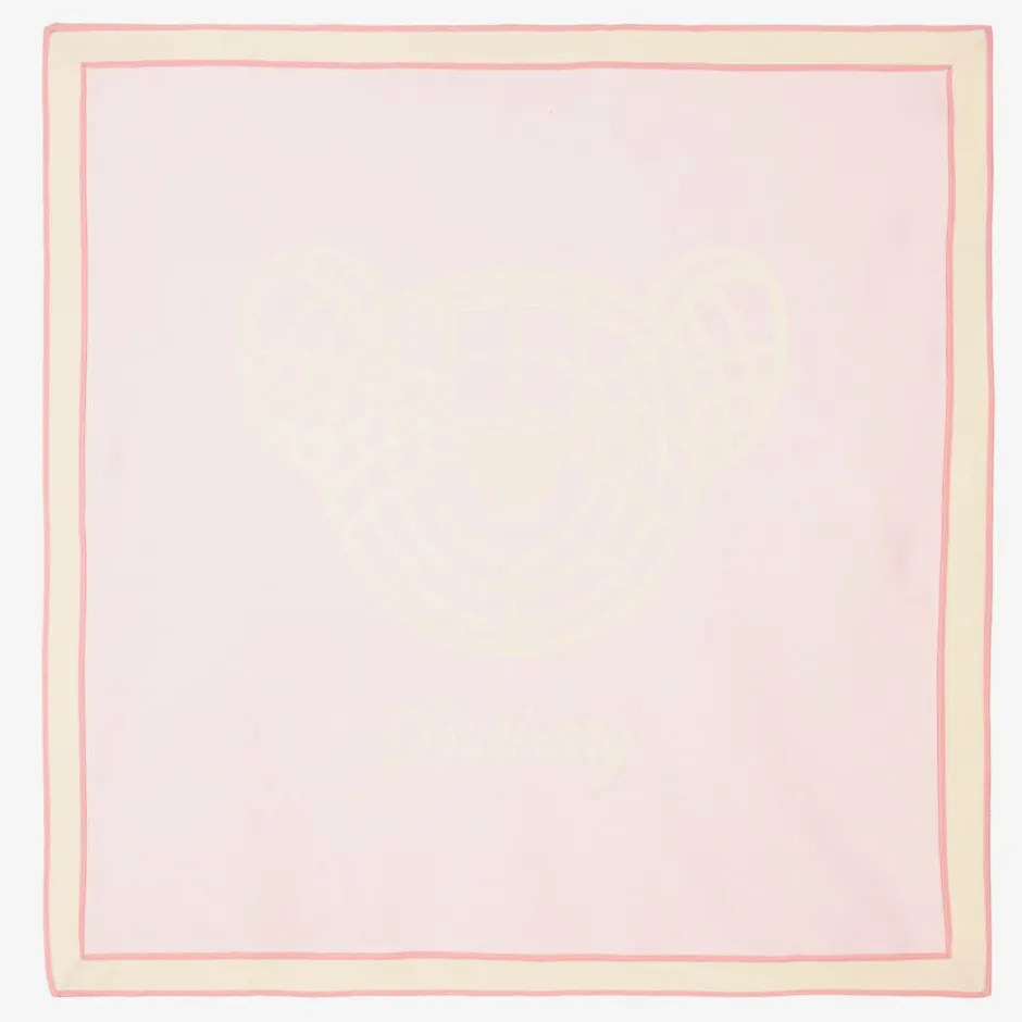 Burberry Pink Thomas Bear Baby Blanket (90cm) New