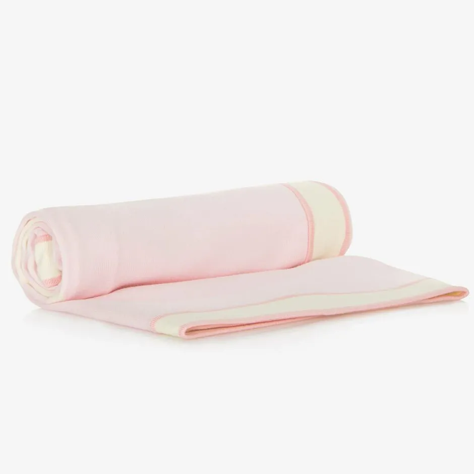 Burberry Pink Thomas Bear Baby Blanket (90cm) New