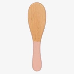 Pasito a Pasito Walking Mum Pink Wooden Baby Hair Brush (15cm) Outlet