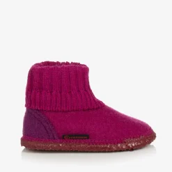 Giesswein Pink Wool Boot Slippers