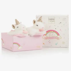 Doudou et Compagnie Plush Rattle Baby Slippers Sale