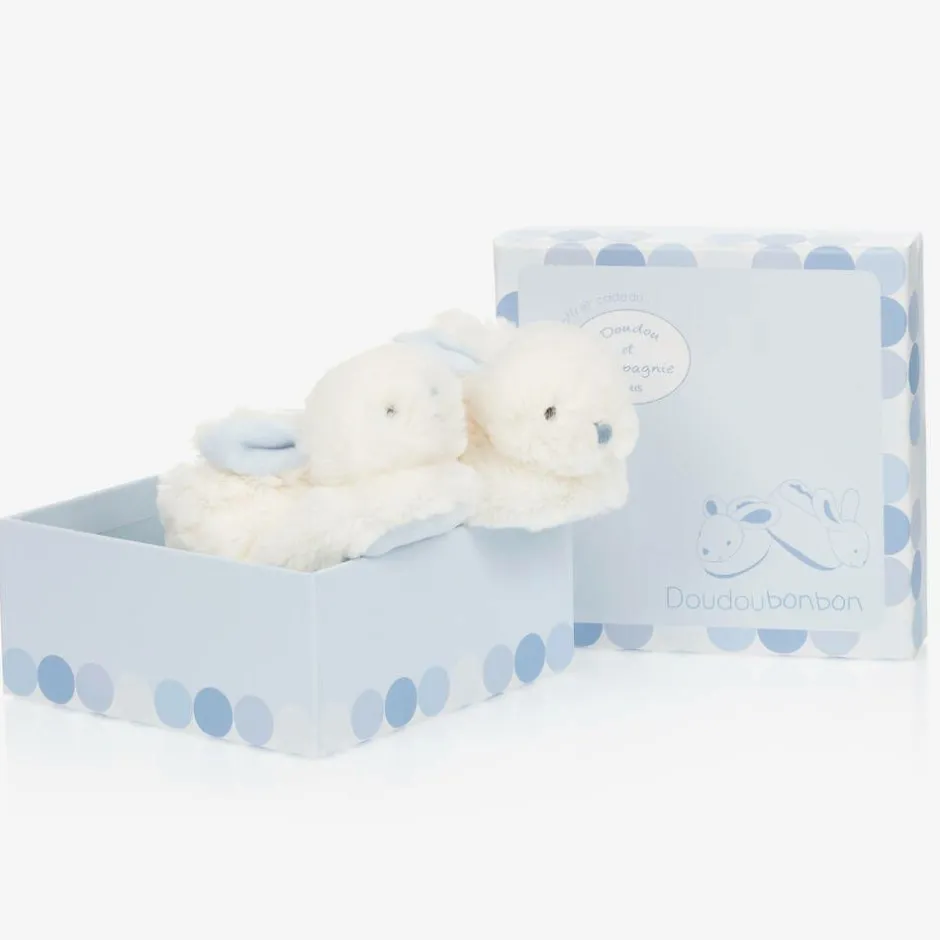 Doudou et Compagnie Plush Rattle Baby Slippers Online