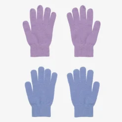 Molo Purple & Blue Knitted Gloves (2 Pack)