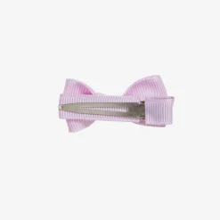 Peach Ribbons Purple Bow Hair Clip (5cm) Hot