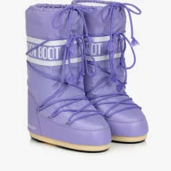 Moon Boot Purple Icon Nylon Snow Boots Discount