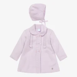 ArtesanĂa Granlei Purple Knitted Coat & Hat Set Discount
