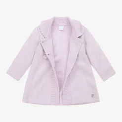 Artesanía Granlei Purple Knitted Coat & Hat Set Discount