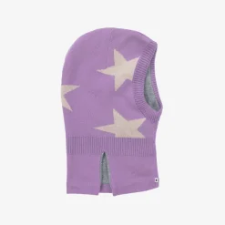 Molo Purple Knitted Star Balaclava Discount