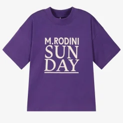 Mini Rodini Purple Organic Cotton Sunday T-Shirt Online