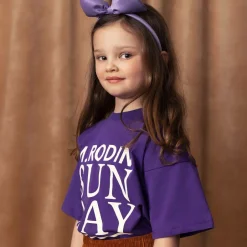 Mini Rodini Purple Organic Cotton Sunday T-Shirt Online