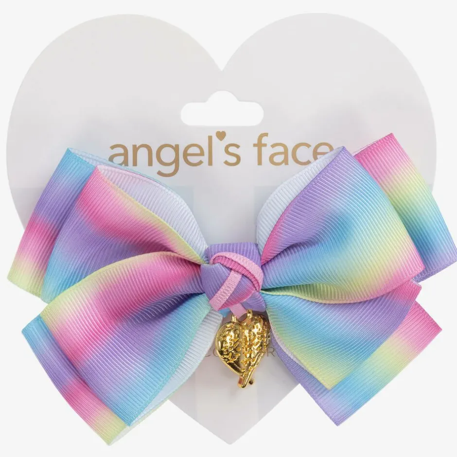 Angels Face Rainbow Hair Clip (13cm) multi New