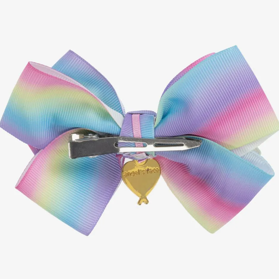 Angels Face Rainbow Hair Clip (13cm) multi New