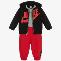 Nike Red & Black Tracksuit Set Clearance