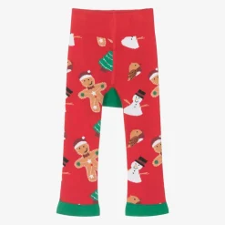 Blade amp; Rose Red & Green Festive Snowman Cotton Leggings Discount
