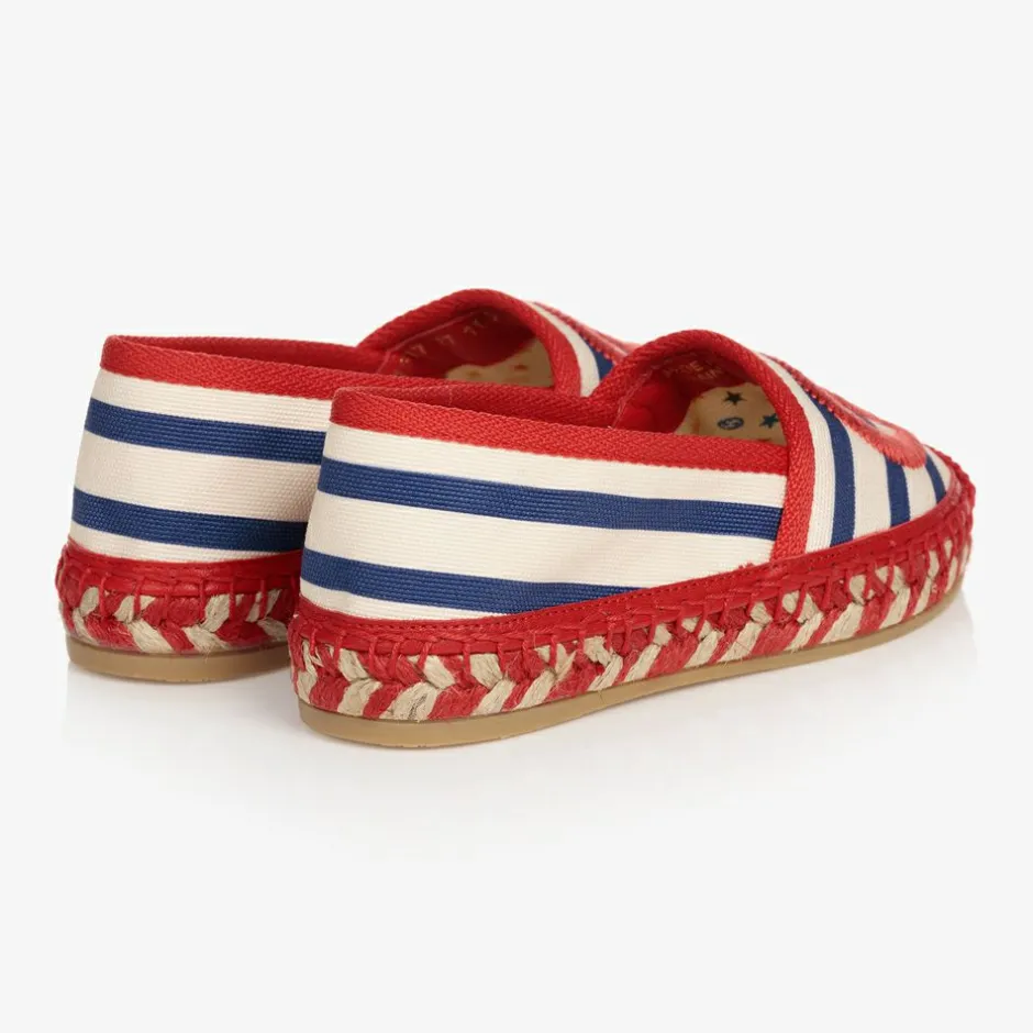 Gucci Red & Ivory GG Espadrilles Discount