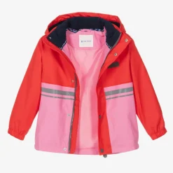 Mitty James Red & Pink Waterproof Raincoat & Salopettes Clearance