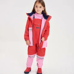 Mitty James Red & Pink Waterproof Raincoat & Salopettes Clearance