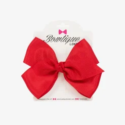 Bowtique London Bow Hair Clip (10cm) Red Online