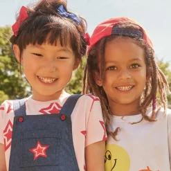 Peach Ribbons Red Bow Hair Clip (7cm) Clearance