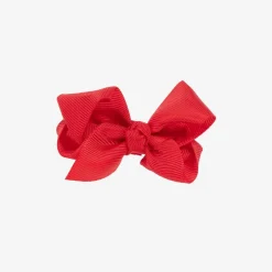 Bowtique London Bow Hair Clip (7cm) Red