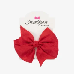 Bowtique London Bow Hair Clip (10cm) Red Outlet