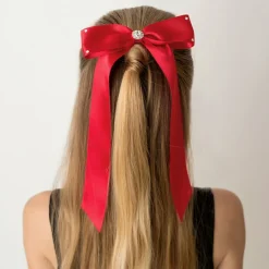 Cute Cute Red Bow Hair Clip (13cm) Outlet
