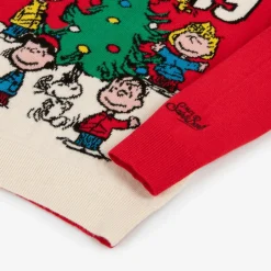 MC2 Saint Barth Red Christmas Wool & Cashmere Peanuts© Jumper Outlet