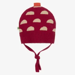 The Bonniemob Red Cotton & Cashmere Knit Hat Hot
