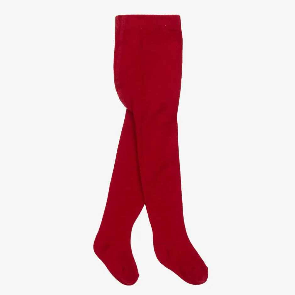 Mayoral Red Cotton Baby Tights Clearance