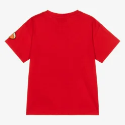 Gucci Red Cotton Logo T-Shirt Best