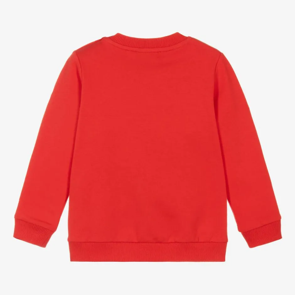 Moschino Baby Red Cotton Teddy Bear Sweatshirt Best