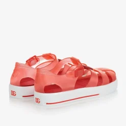 Dolce amp; Gabbana Red DG Jelly Shoes Best