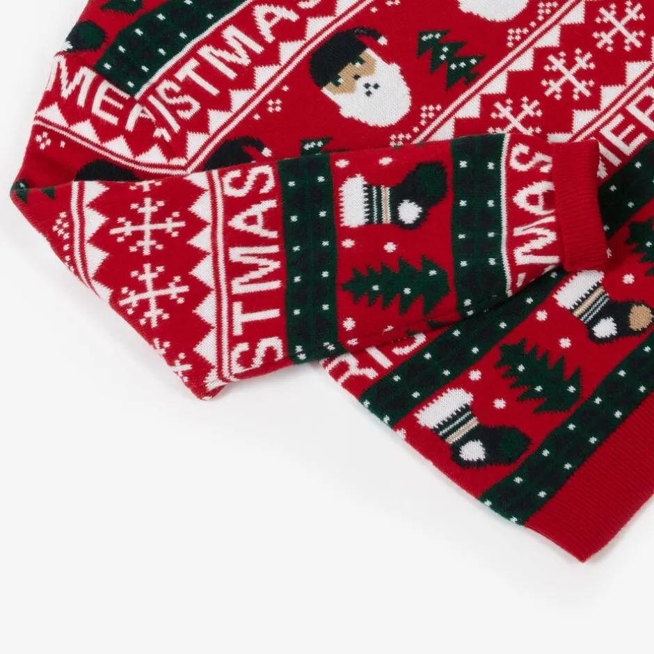 NAME IT Red Festive Knitted Sweater Discount