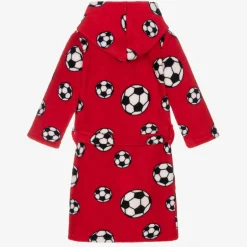 Playshoes Red Football Fleece Dressing Gown Discount