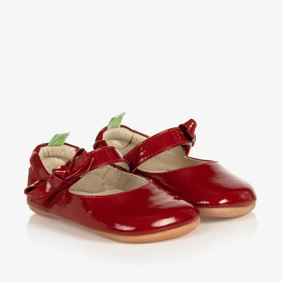 Tip Toey Joey Red Leather Baby Shoes Best