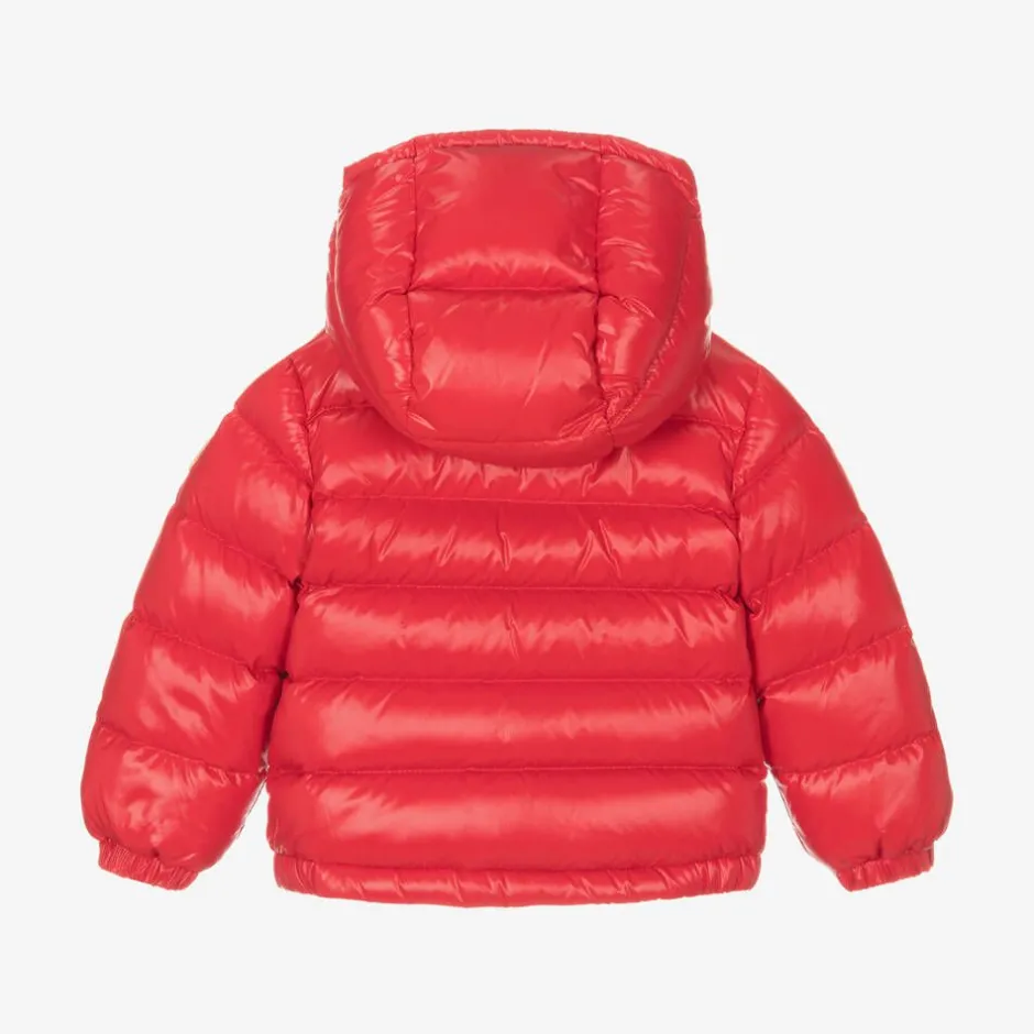 Moncler Enfant Red New Aubert Down Puffer Jacket Outlet