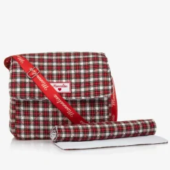 Monnalisa Red Quilted Tartan Changing Bag (33cm) Clearance