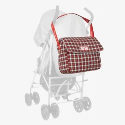 Monnalisa Red Quilted Tartan Changing Bag (33cm) Clearance