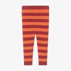 The Bonniemob Red Stripe Cotton & Cashmere Knit Leggings New