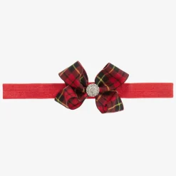 Cute Cute Red Tartan Headband (7cm) New