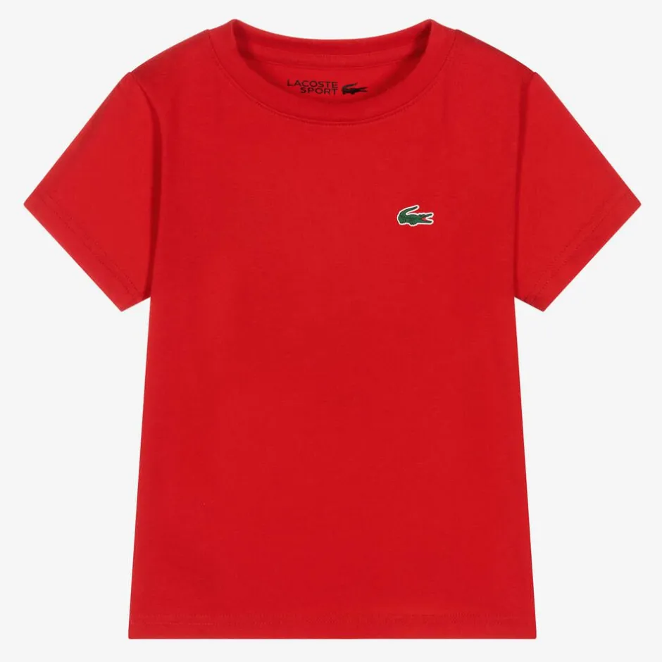 Lacoste Red Ultra-Dry Crocodile T-Shirt Sale